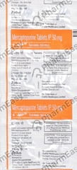 6 MP 50MG STRIP OF 10 TABLETS