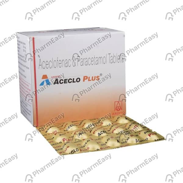 Aceclo Plus Strip Of 10 Tablets