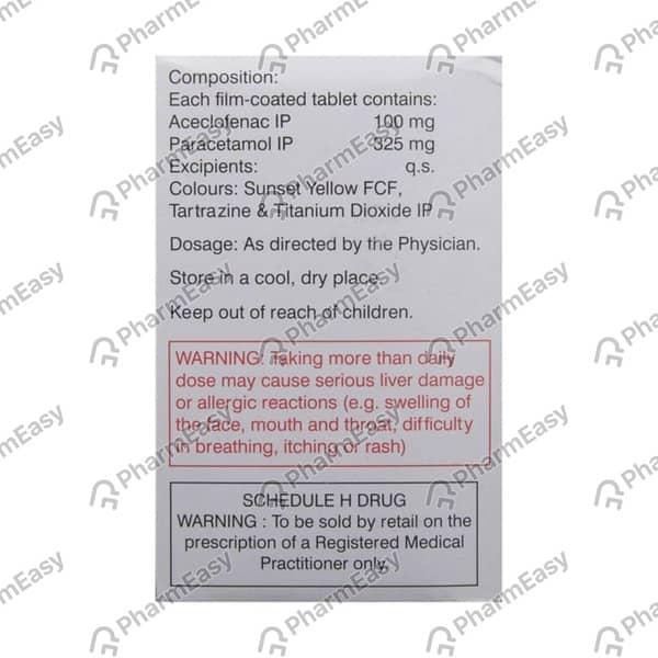 Aceclo Plus Strip Of 10 Tablets