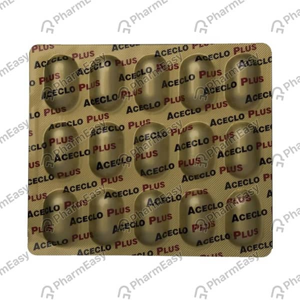 Aceclo Plus Strip Of 10 Tablets