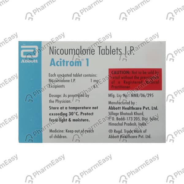 Acitrom 1mg Strip Of 20 Tablets