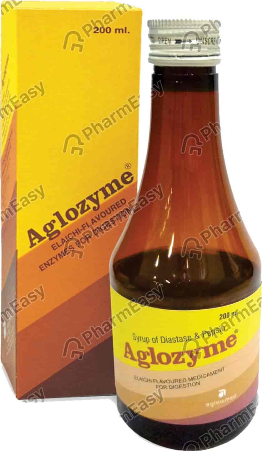 Aglozyme Elaichi Flavour Bottle Of 200ml Syrup