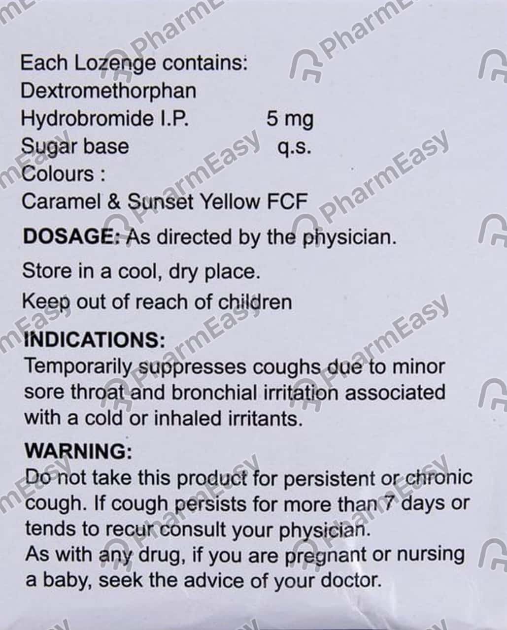 Alex 5 MG Lozenge (10) Uses, Side Effects, Price & Dosage PharmEasy