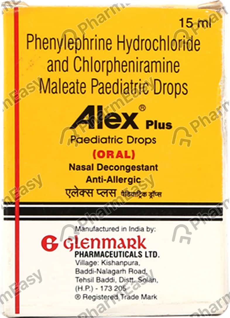 Buy Alex Plus Peadiatric Bottle Of 15ml Oral Drops Online at Flat 15