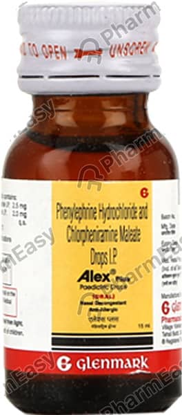 Alex Plus Peadiatric Bottle Of 15ml Oral Drops