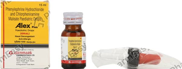 Alex Plus Peadiatric Bottle Of 15ml Oral Drops
