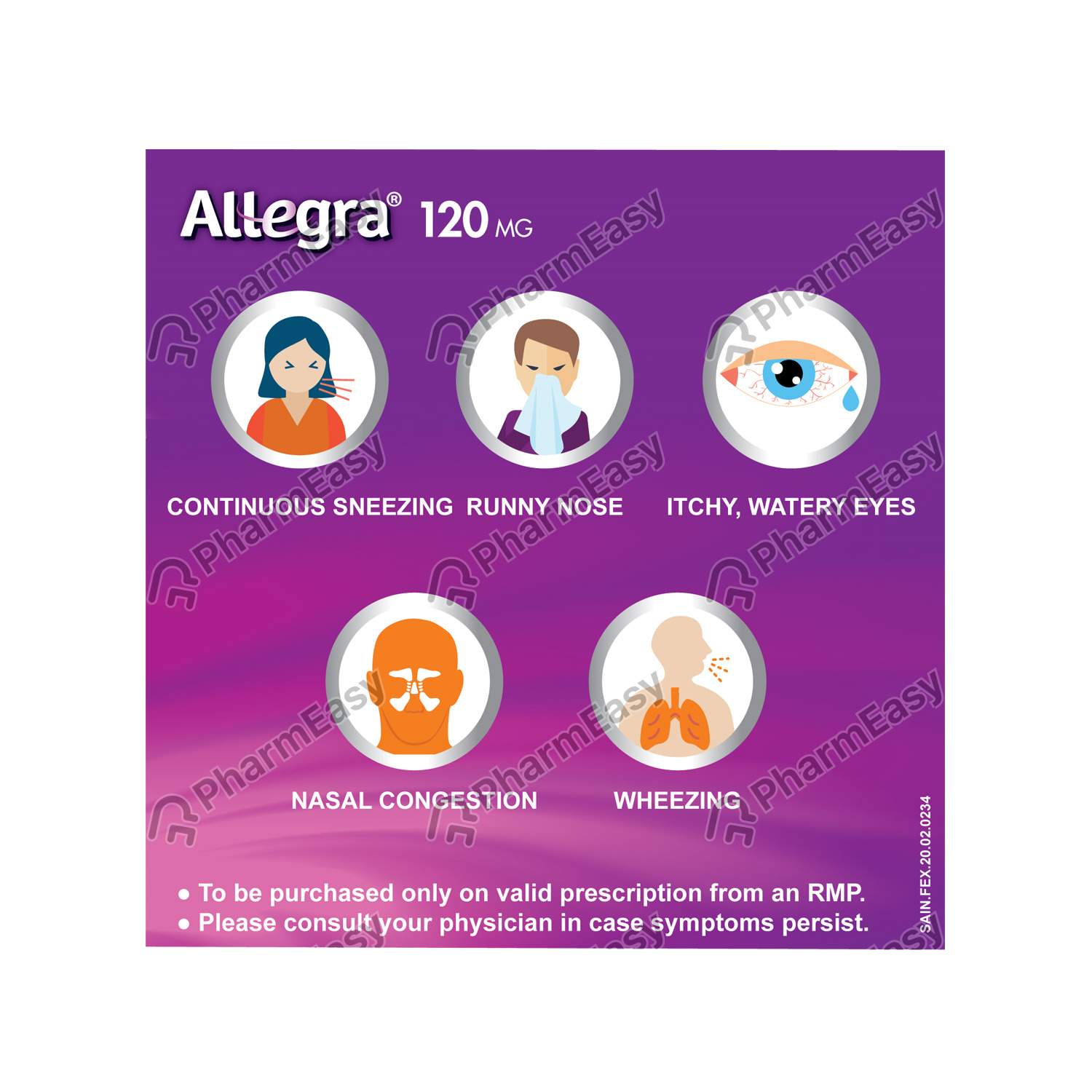 Allegra 120 MG Tablet (10) Uses, Side Effects, Dosage, Composition