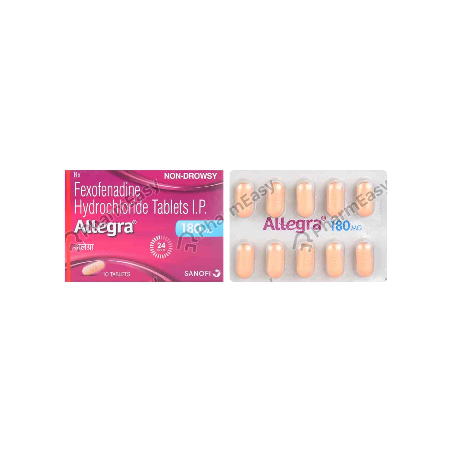 Allegra 180mg Tab Uses, Side Effects, Dosage, Composition & Price