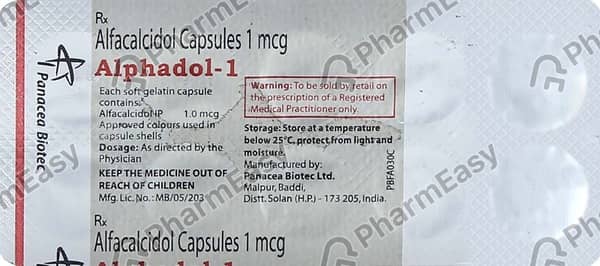 Alphadol 1mcg Strip Of 10 Capsules