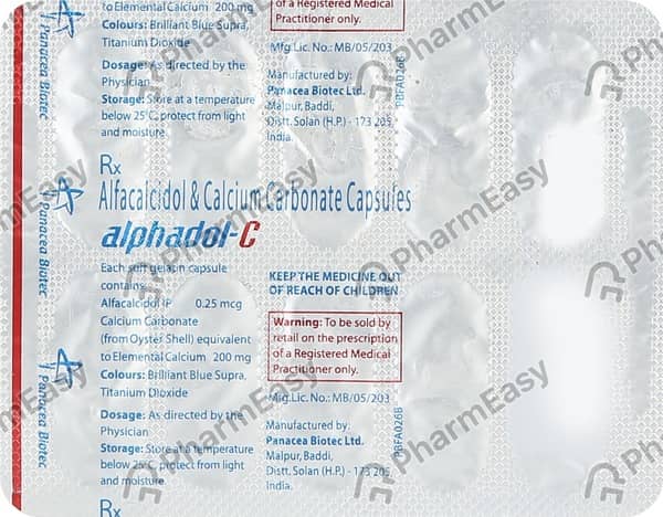 Alphadol C Strip Of 10 Capsules