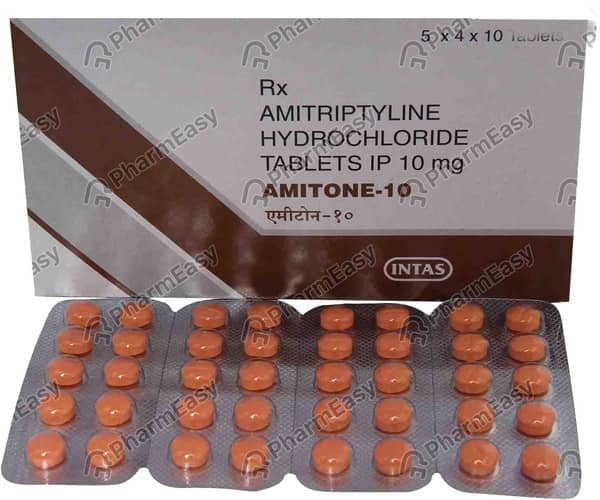 Amitone 10mg Strip Of 10 Tablets
