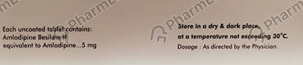 Amlong 5Mg Strip Of 10 Tablets