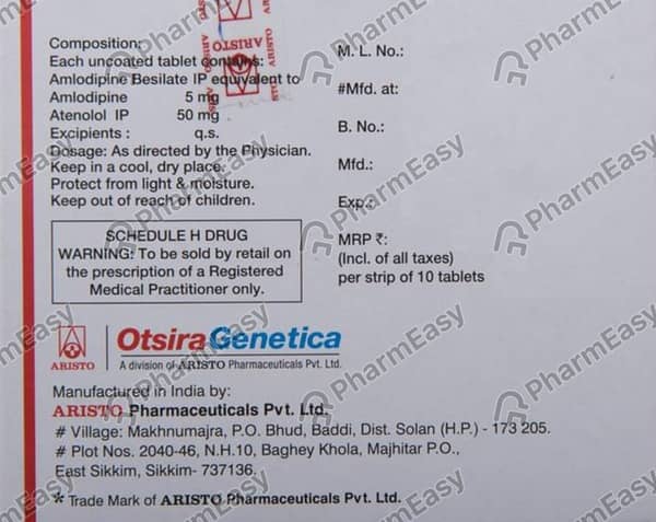 Amlosafe At Strip Of 10 Tablets