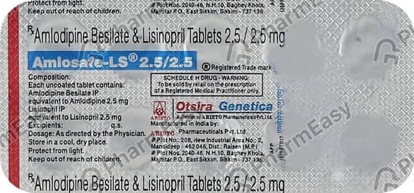 Amlosafe Ls 2.5mg Tablet