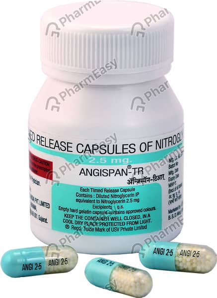 Angispan Tr 2.5mg Bottle Of 25 Capsules