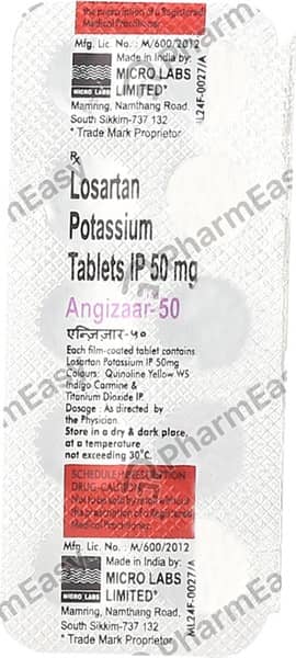 Angizaar 50Mg Strip Of 10 Tablets