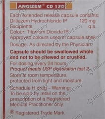 Angizem Cd 120mg Strip Of 10 Capsules