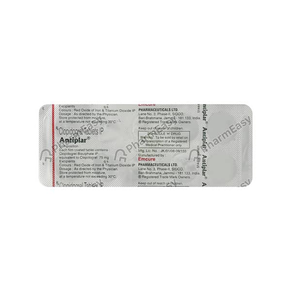 Antiplar 75Mg Strip Of 10 Tablets