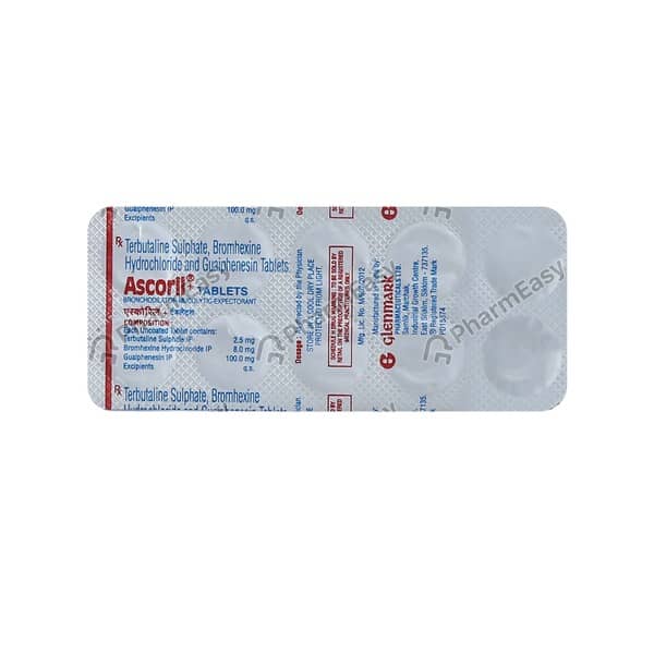 Ascoril Plus Strip Of 10 Tablets