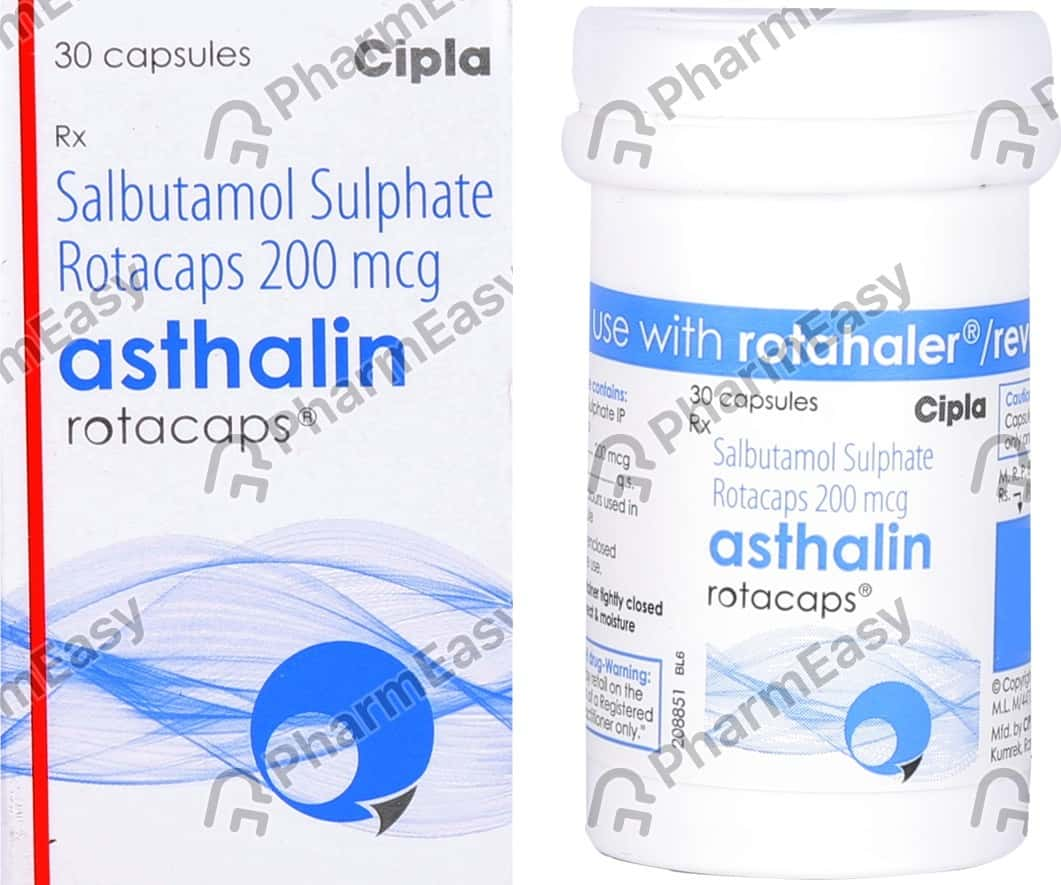 Asthalin 200mcg Box Of 30 Rotacaps