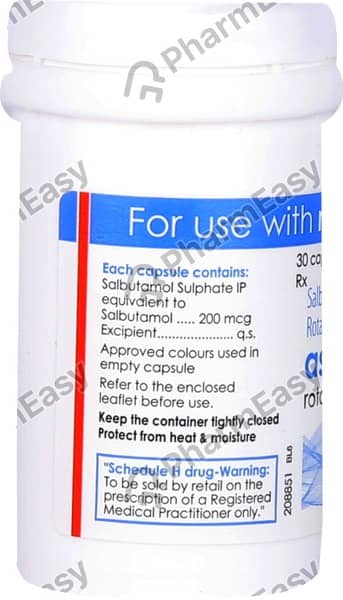 Asthalin 200mcg Box Of 30 Rotacaps