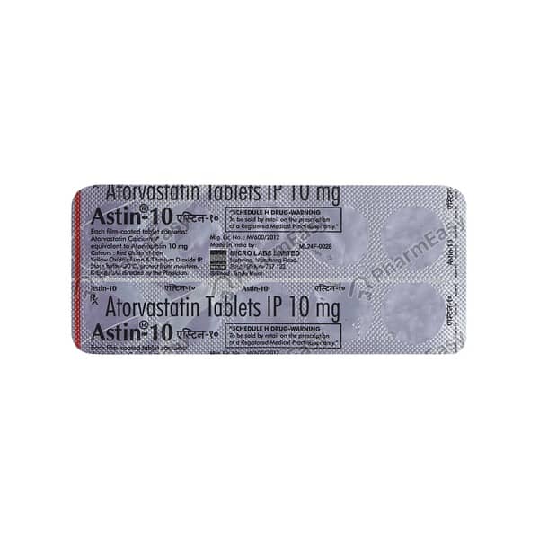 Astin 10mg Strip Of 10 Tablets