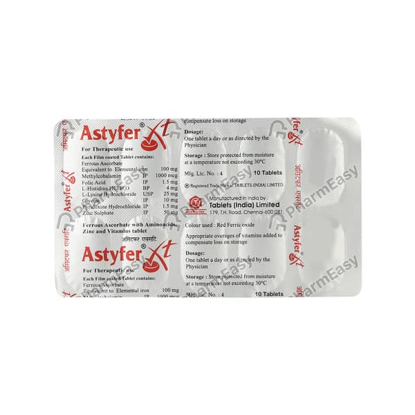Astyfer Xt Strip Of 10 Tablets