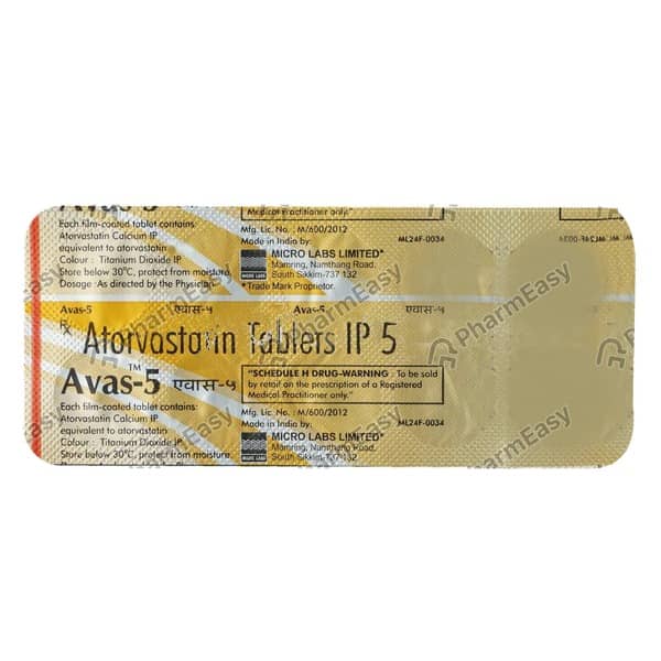 Avas 5mg Tablet
