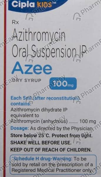 Azee 100mg Dry Syrup | Peppermint Flavour