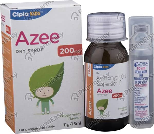 Azee 200mg Dry Syrup | Peppermint Flavour