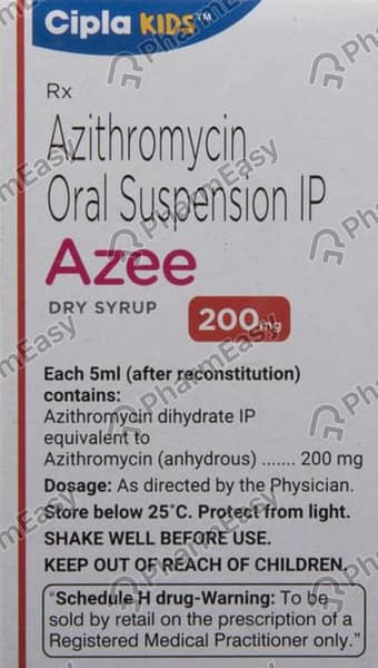 Azee 200mg Dry Syrup | Peppermint Flavour