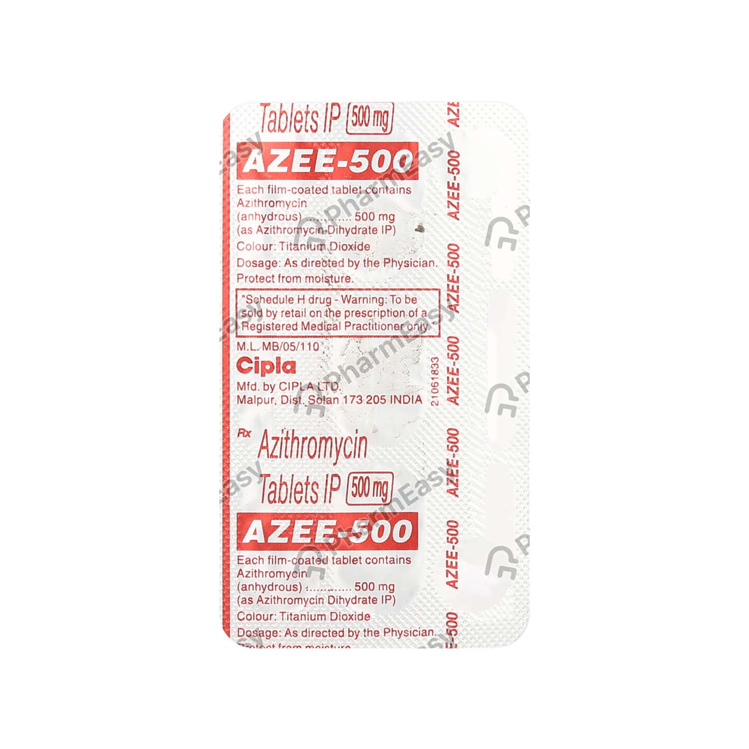 Azee 500mg Strip Of 3 Tablets