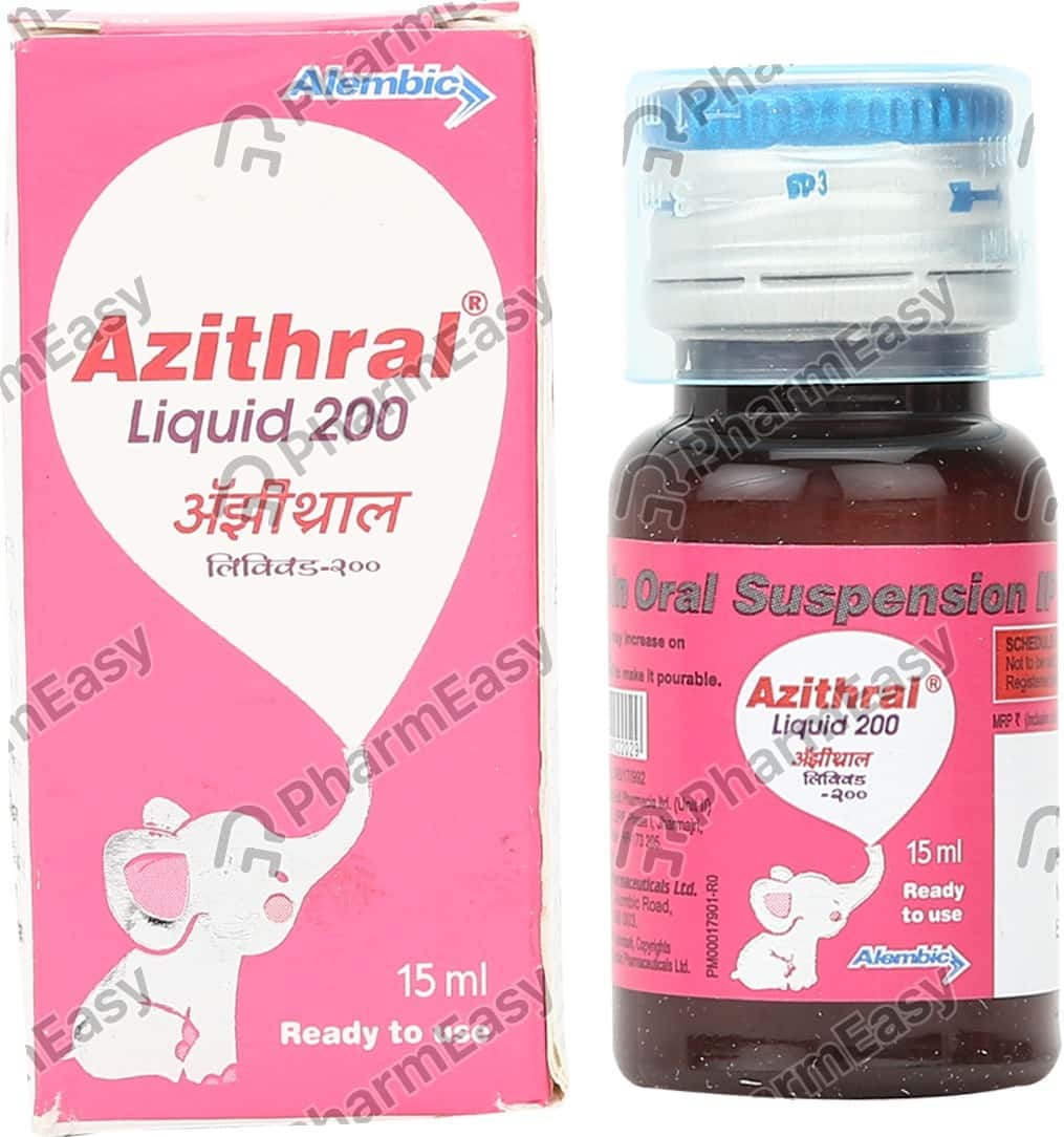 Azithral 40 MG Oral Liquid (15) Uses, Side Effects, Price & Dosage