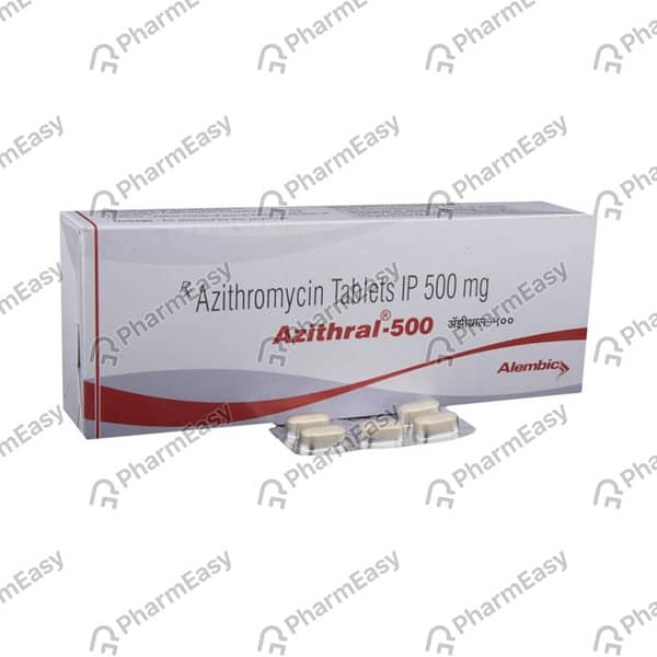 Azithral 500mg Strip Of 3 Tablets