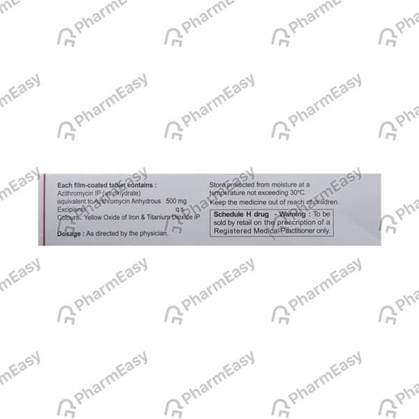 Azithral 500mg Strip Of 3 Tablets