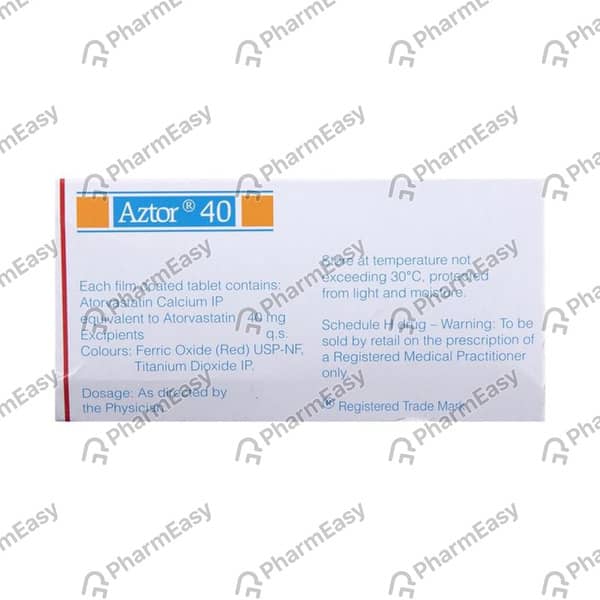 Aztor 40mg Strip Of 10 Tablets