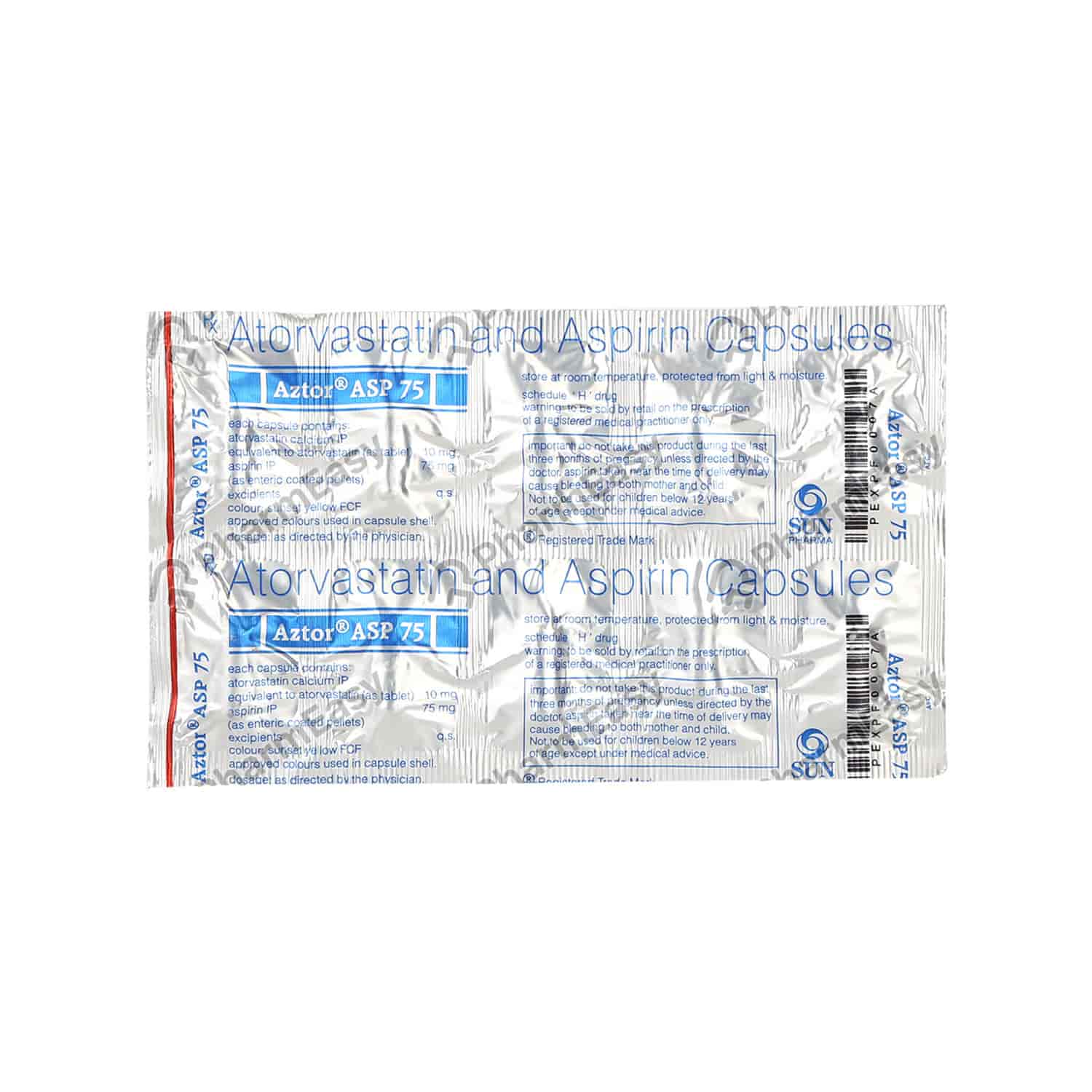 Aztor Asp 75mg Capsule 10'S - Uses, Side Effects, Dosage, Composition ...