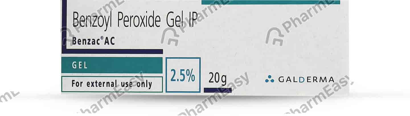 Benzac Ac 2.5% Tube Of 20gm Gel