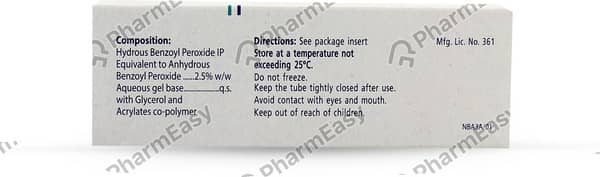 Benzac Ac 2.5% Tube Of 20Gm Gel