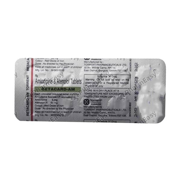 Betacard Am 5/50Mg Strip Of 10 Tablets