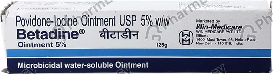Betadine 5% Tube Of 125gm Ointment