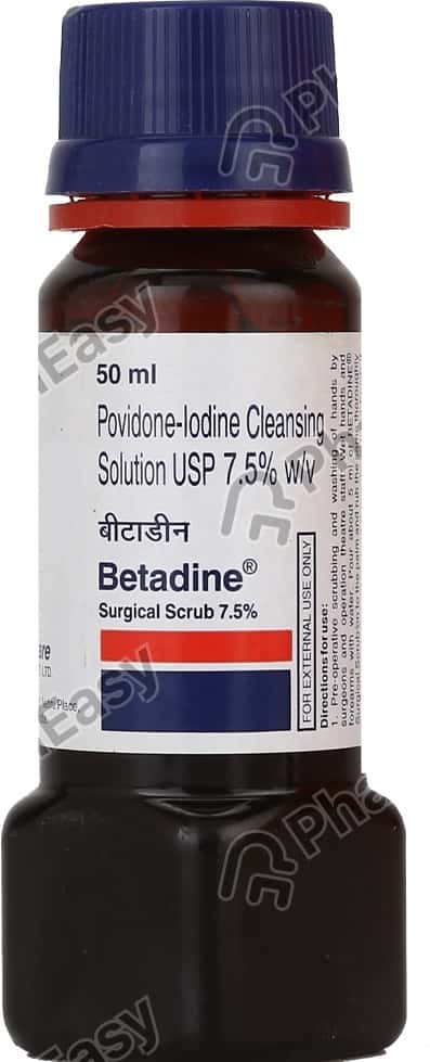 Betadine 7.5% Bottle Of 50ml Scrub