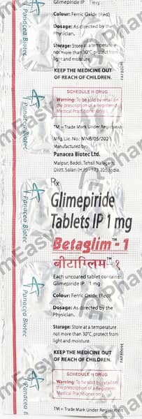 Betaglim 1mg Tablet