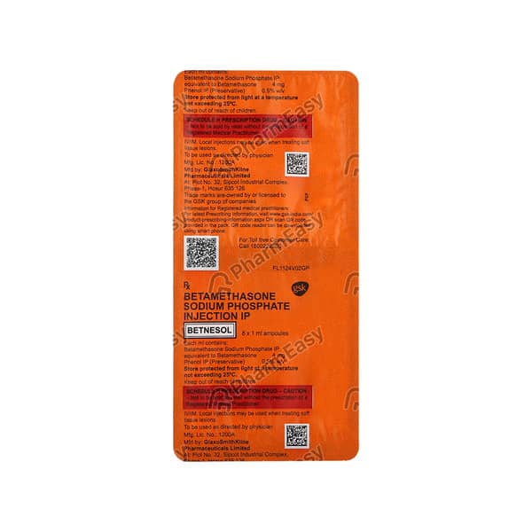 Betnesol 4mg Injection 8x1ml