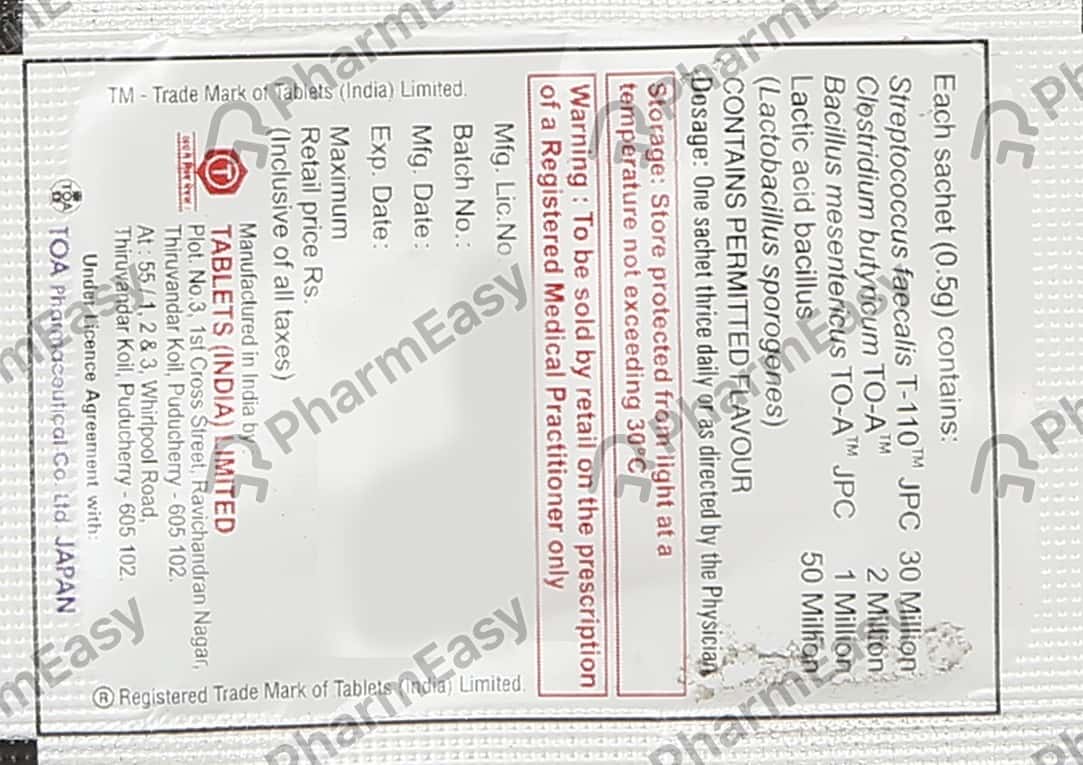 Buy Bifilac Sach 0.5 Gm Online at Flat 15 OFF PharmEasy