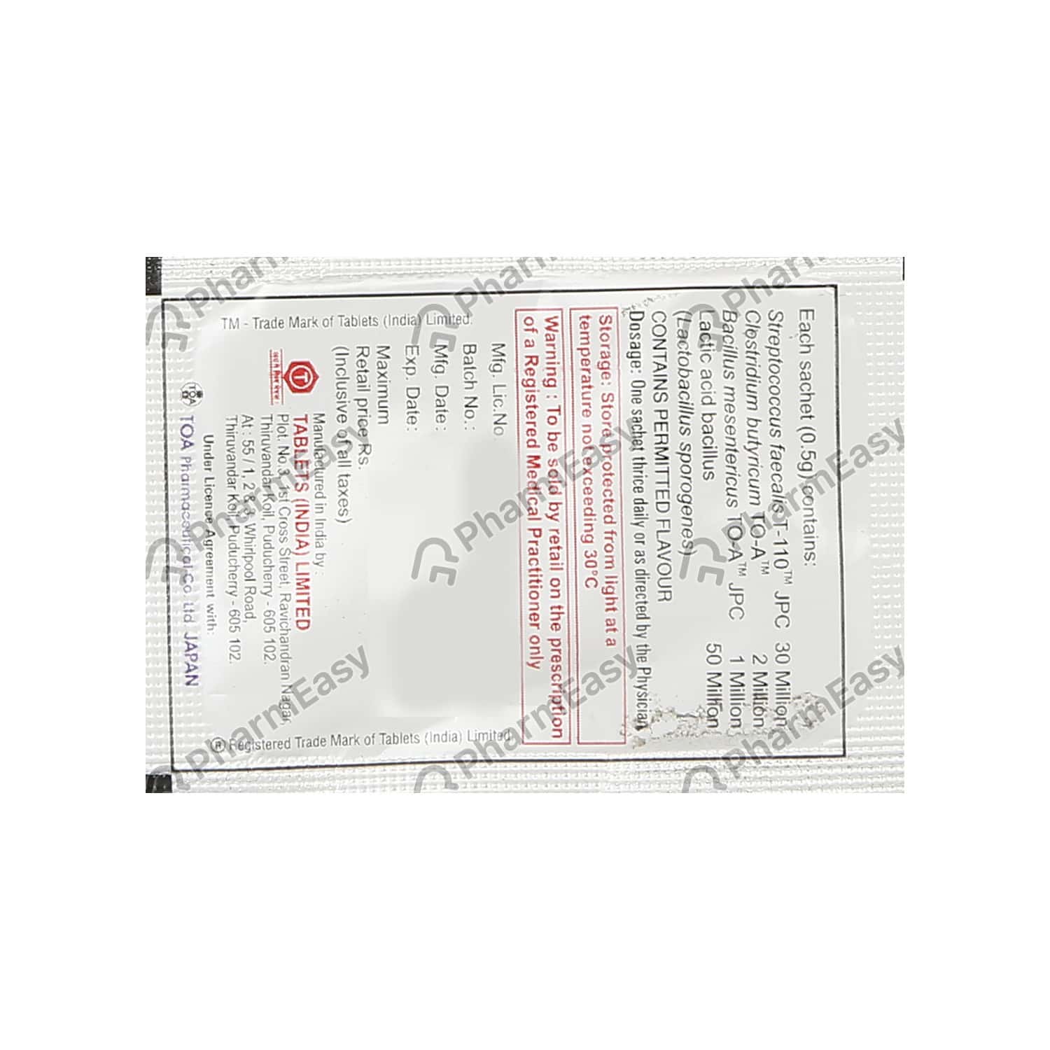 Buy Bifilac Sach 0.5 Gm Online at Flat 18 OFF* PharmEasy