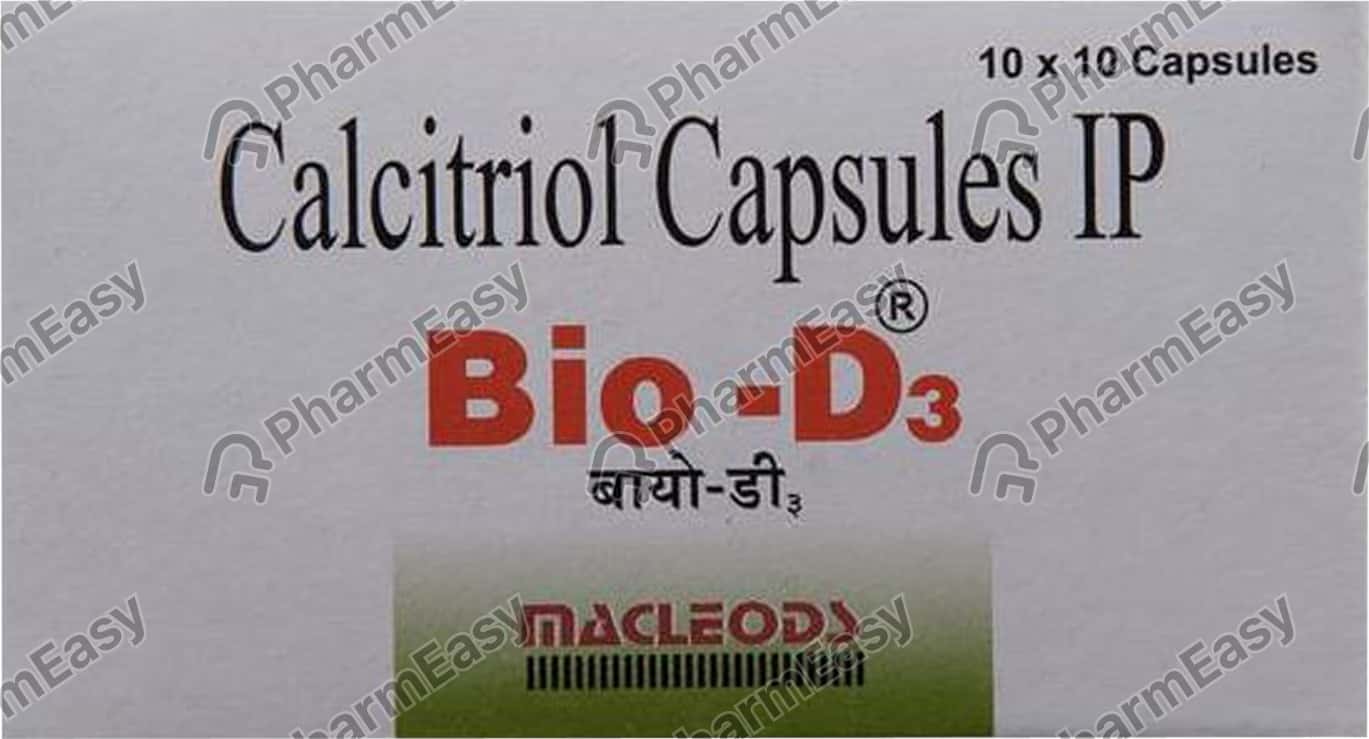 Bio D3 0.25mcg Strip Of 10 Softgel Capsules