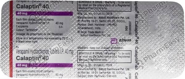 Calaptin 40mg Strip Of 10 Tablets