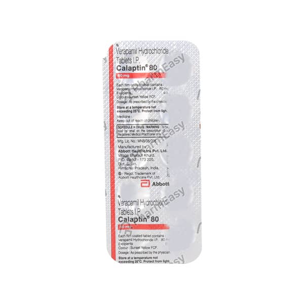 Calaptin 80mg Strip Of 10 Tablets