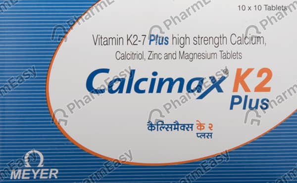 Calcimax K2 Plus Strip Of 10 Tablets